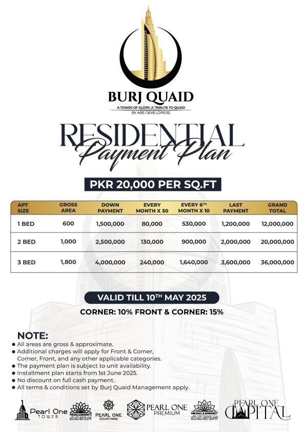 Discover Luxury Living at Burj Quaid: A New Landmark of Excellence