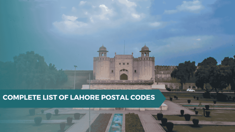 Lahore Postal Codes