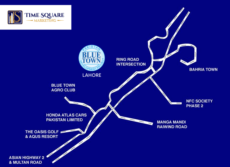 Blue Town Sapphire Location